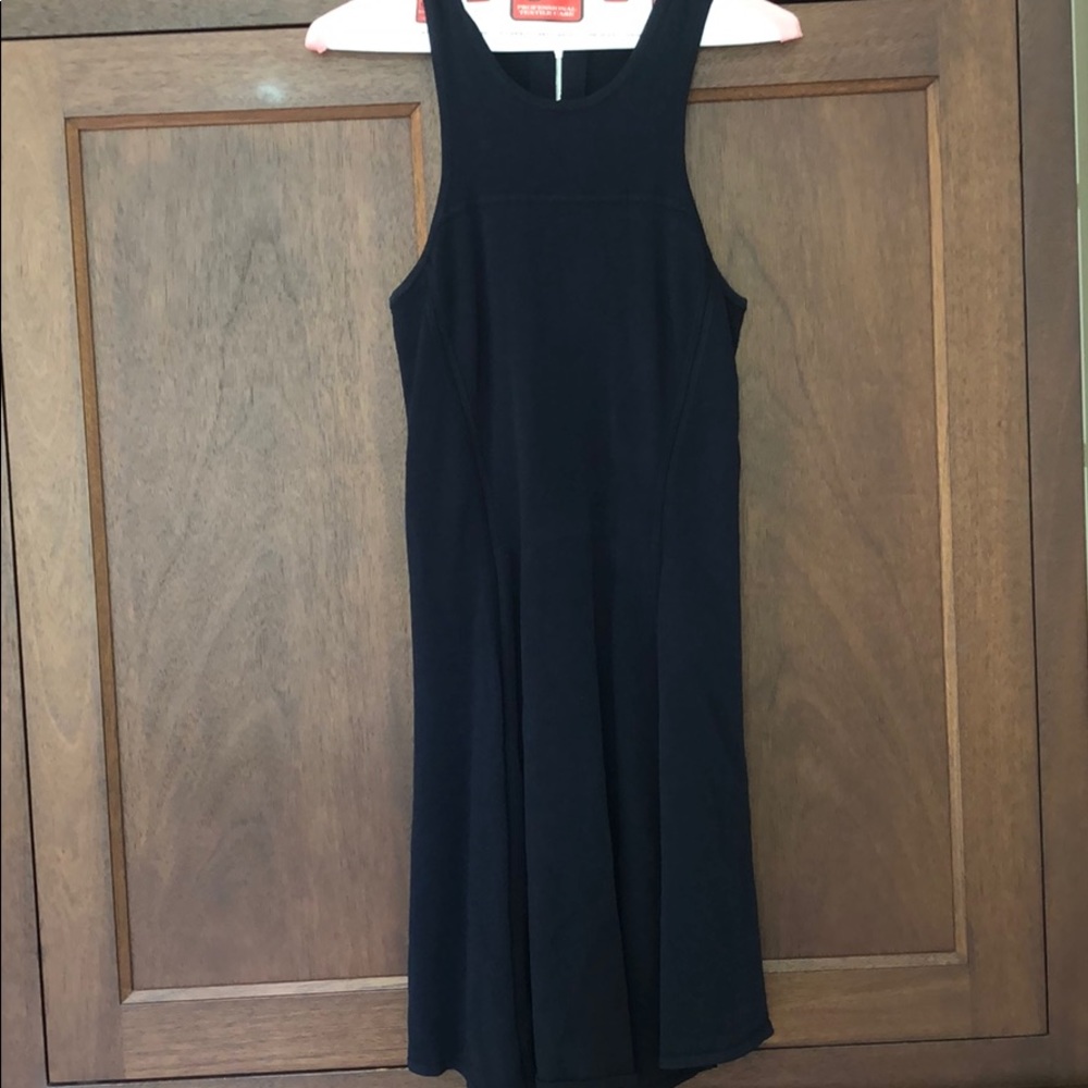 Autumn cashmere flare racerback dress